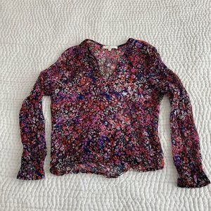 Sheer floral top from Maje